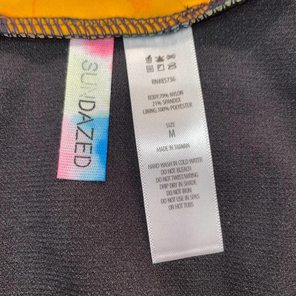 Sundazed Cora Floral-Print High-Waist Bikini Bottoms Medium - Picture 9 of 9